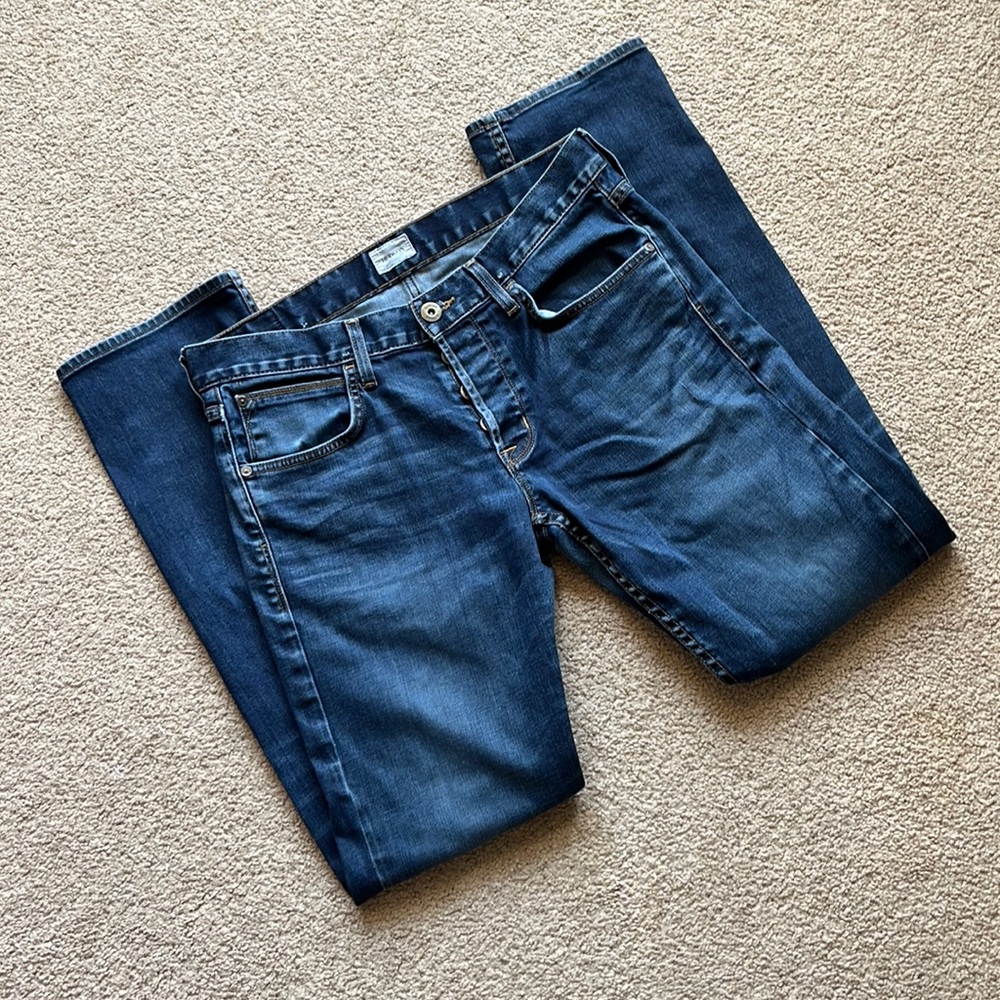 Hudson Byron Five Pocket Straight Leg Jeans 33/32
